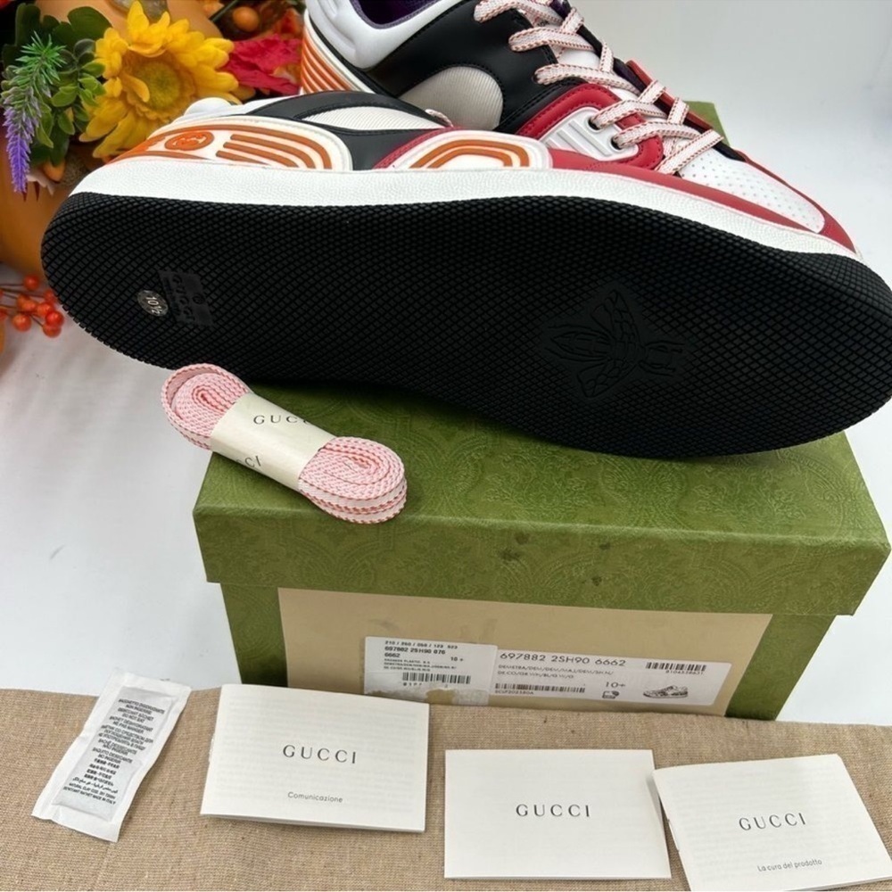 Men’s Gucci basket sneakers size 10.5 made in Italy - Picture 9 of 10